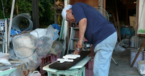 漆喰で作る看板 漆喰で作る看板